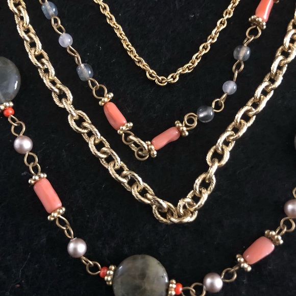 Vintage Rachel Rinehardt Multi Strand Layered Necklace - Picture 2 of 7